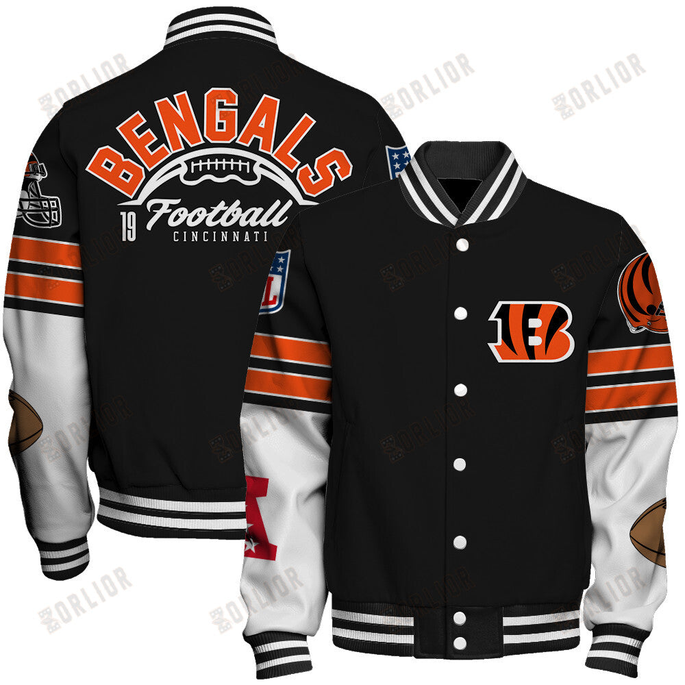 Cincinnati Bengals National Football League 2024 Feel The Power Unisex Varsity Jacket