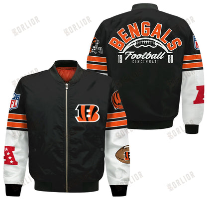 Cincinnati Bengals National Football League 2024 Feel The Power Bomber Jacket