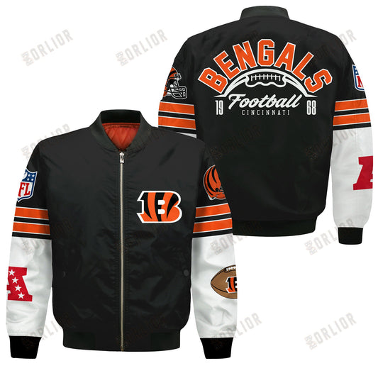 Cincinnati Bengals National Football League 2024 Feel The Power Bomber Jacket