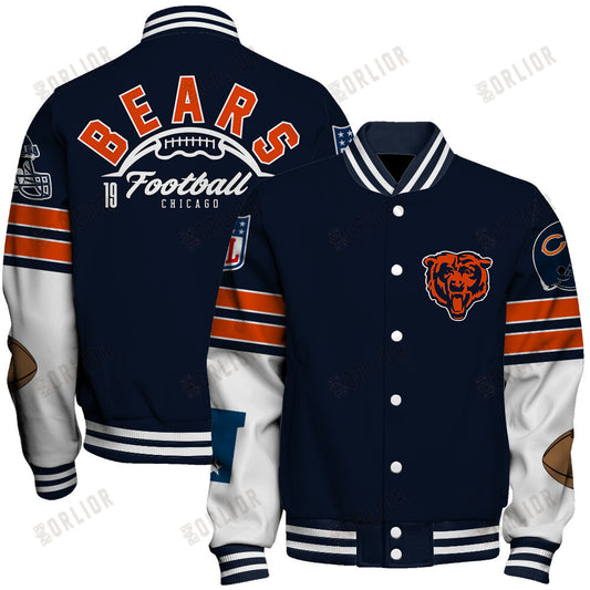 Chicago Bears National Football League 2024 Feel The Power Unisex Varsity Jacket