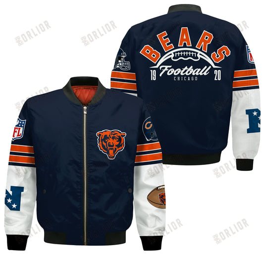 Chicago Bears National Football League 2024 Feel The Power Bomber Jacket