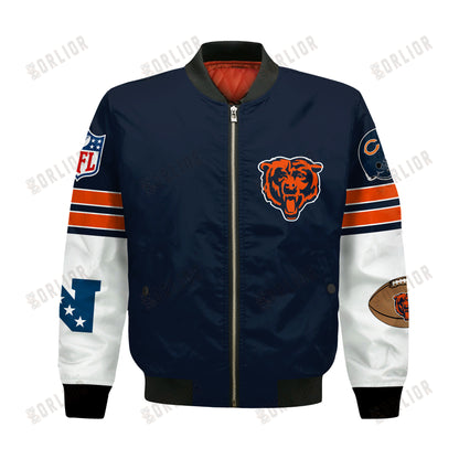 Chicago Bears National Football League 2024 Feel The Power Bomber Jacket