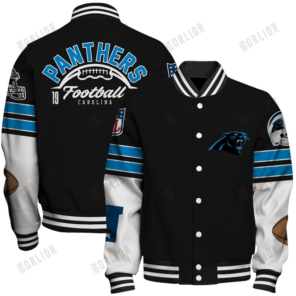 Carolina Panthers National Football League 2024 Feel The Power Unisex Varsity Jacket