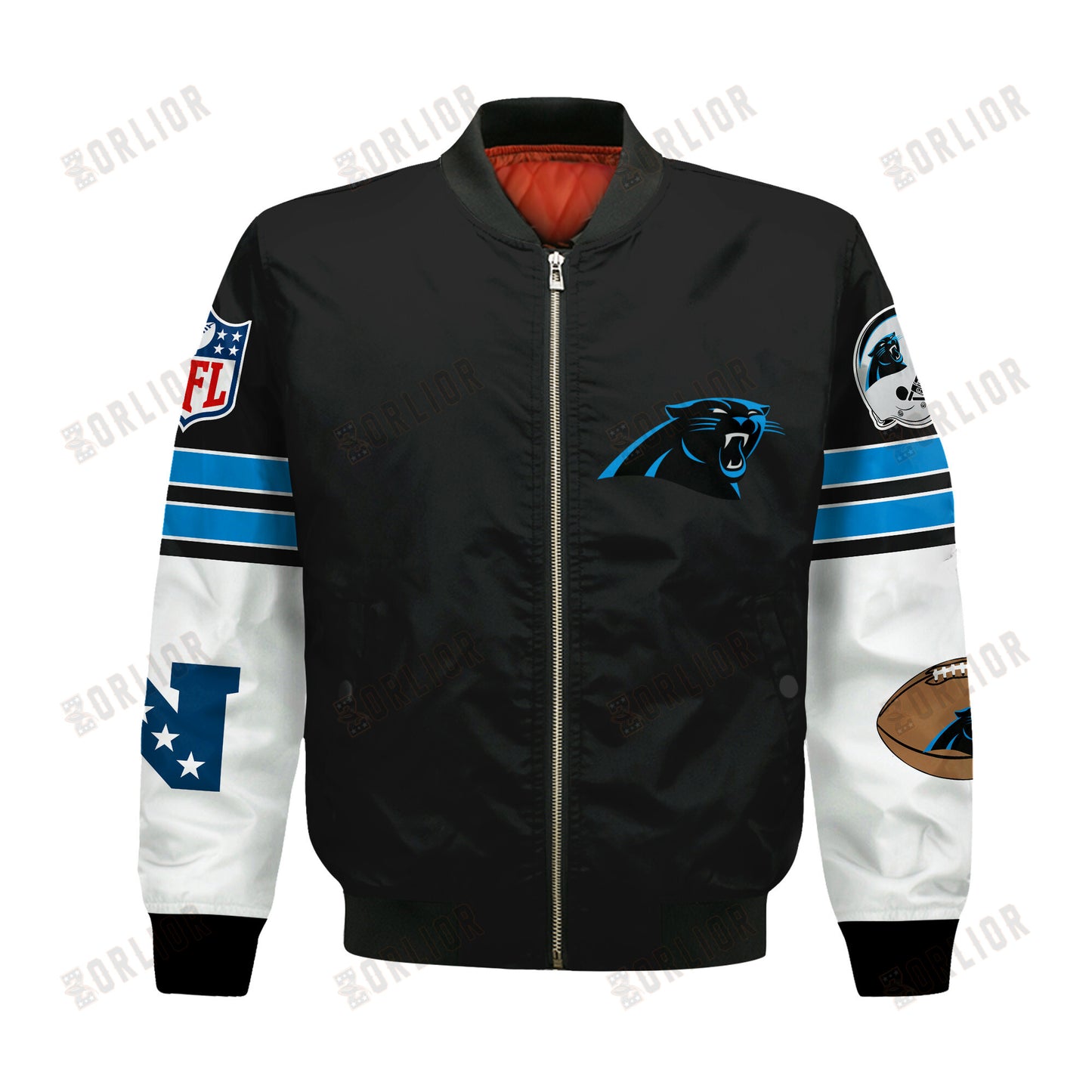 Carolina Panthers National Football League 2024 Feel The Power Bomber Jacket