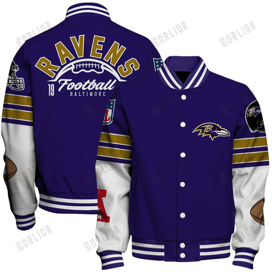 Baltimore Ravens National Football League 2024 Feel The Power Unisex Varsity Jacket