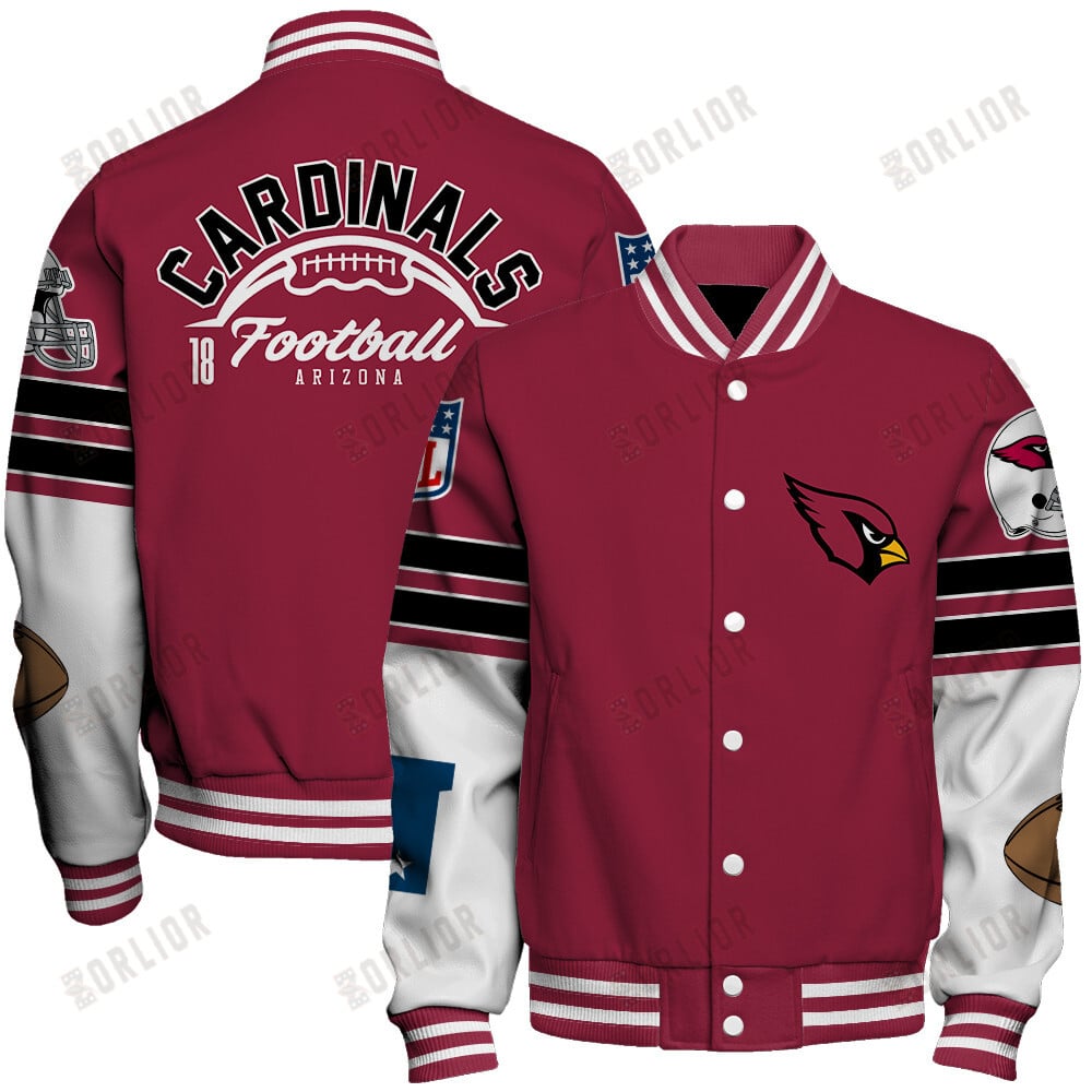Arizona Cardinals National Football League 2024 Feel The Power Unisex Varsity Jacket