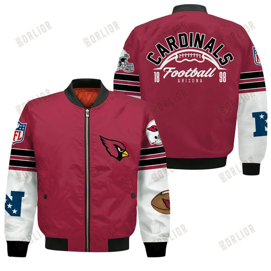 Arizona Cardinals National Football League 2024 Feel The Power Bomber Jacket
