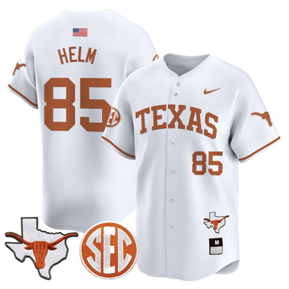 Texas Longhorns 2024 Vapor Premier Baseball Jersey - All Stitched