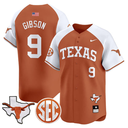 Texas Longhorns 2024 Vapor Premier Baseball Jersey - All Stitched