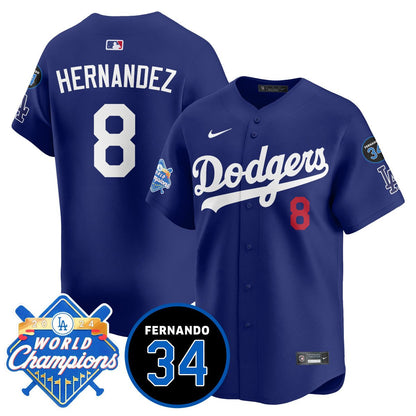 LA Dodgers - World Series Champions 2024/Fernando Valenzuela Memorial Jersey - All Stitched