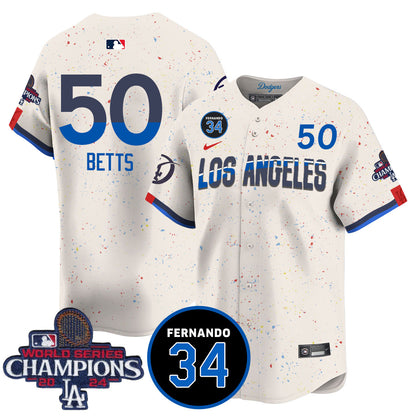 LA Dodgers - World Series Champions 2024 Jersey - All Stitched