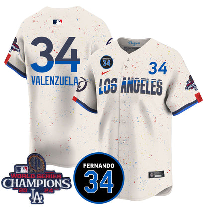 LA Dodgers - World Series Champions 2024 Jersey - All Stitched