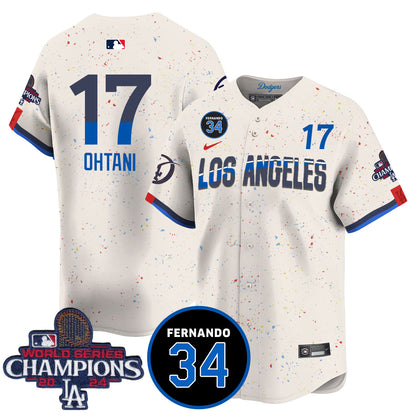 LA Dodgers - World Series Champions 2024 Jersey - All Stitched