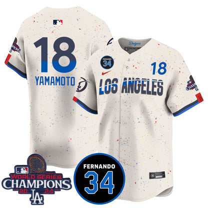 LA Dodgers - World Series Champions 2024 Jersey - All Stitched