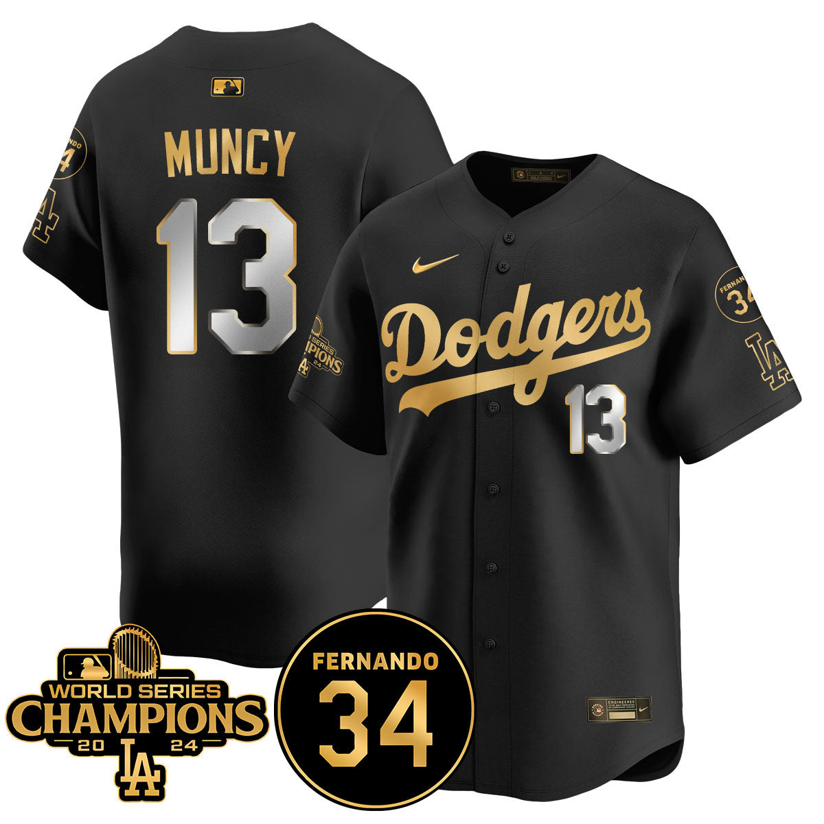 LA Dodgers - World Series Champions 2024 Jersey - All Stitched