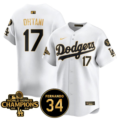 LA Dodgers - World Series Champions 2024 Jersey - All Stitched