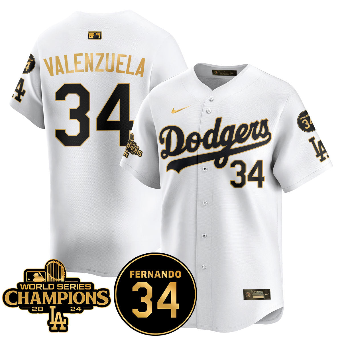 LA Dodgers - World Series Champions 2024 Jersey - All Stitched