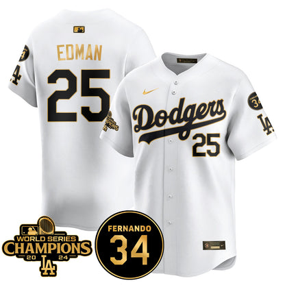 LA Dodgers - World Series Champions 2024 Jersey - All Stitched