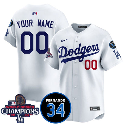 Custom Dodgers - World Series Champions 2024 Jersey - All Stitched