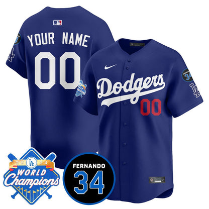 Custom Dodgers - World Series Champions 2024 Jersey - All Stitched