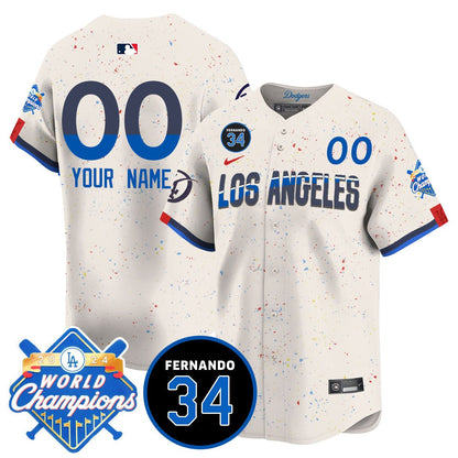 Custom Dodgers - World Series Champions 2024 Jersey - All Stitched