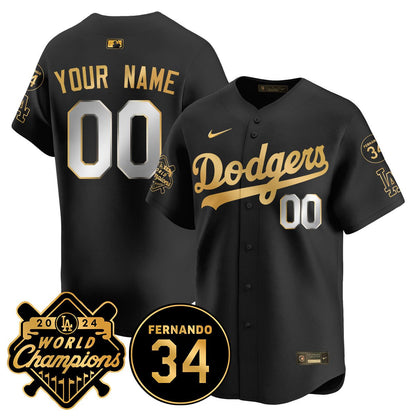 Custom Dodgers - World Series Champions 2024 Jersey - All Stitched