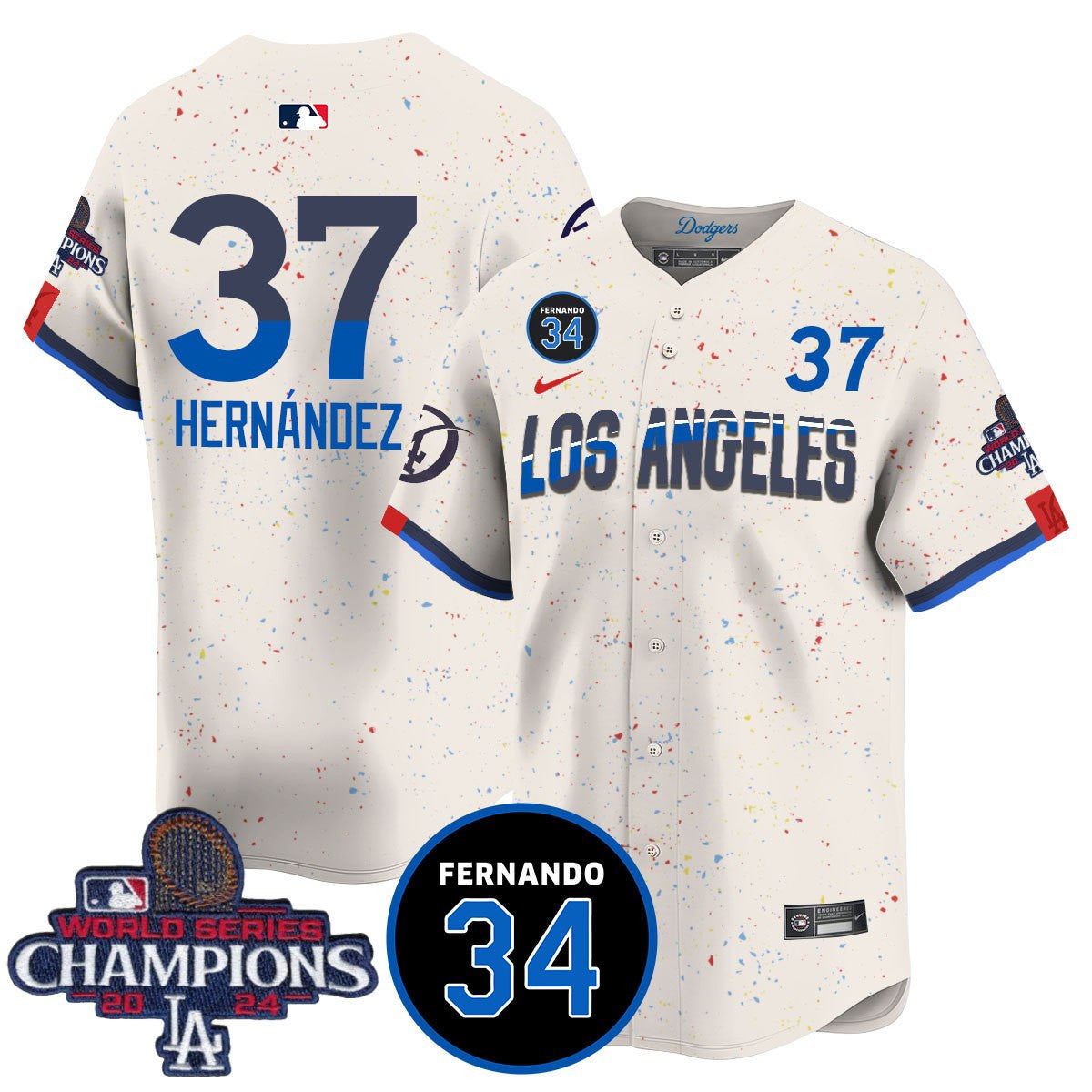 LA Dodgers - World Series Champions 2024 Jersey - All Stitched