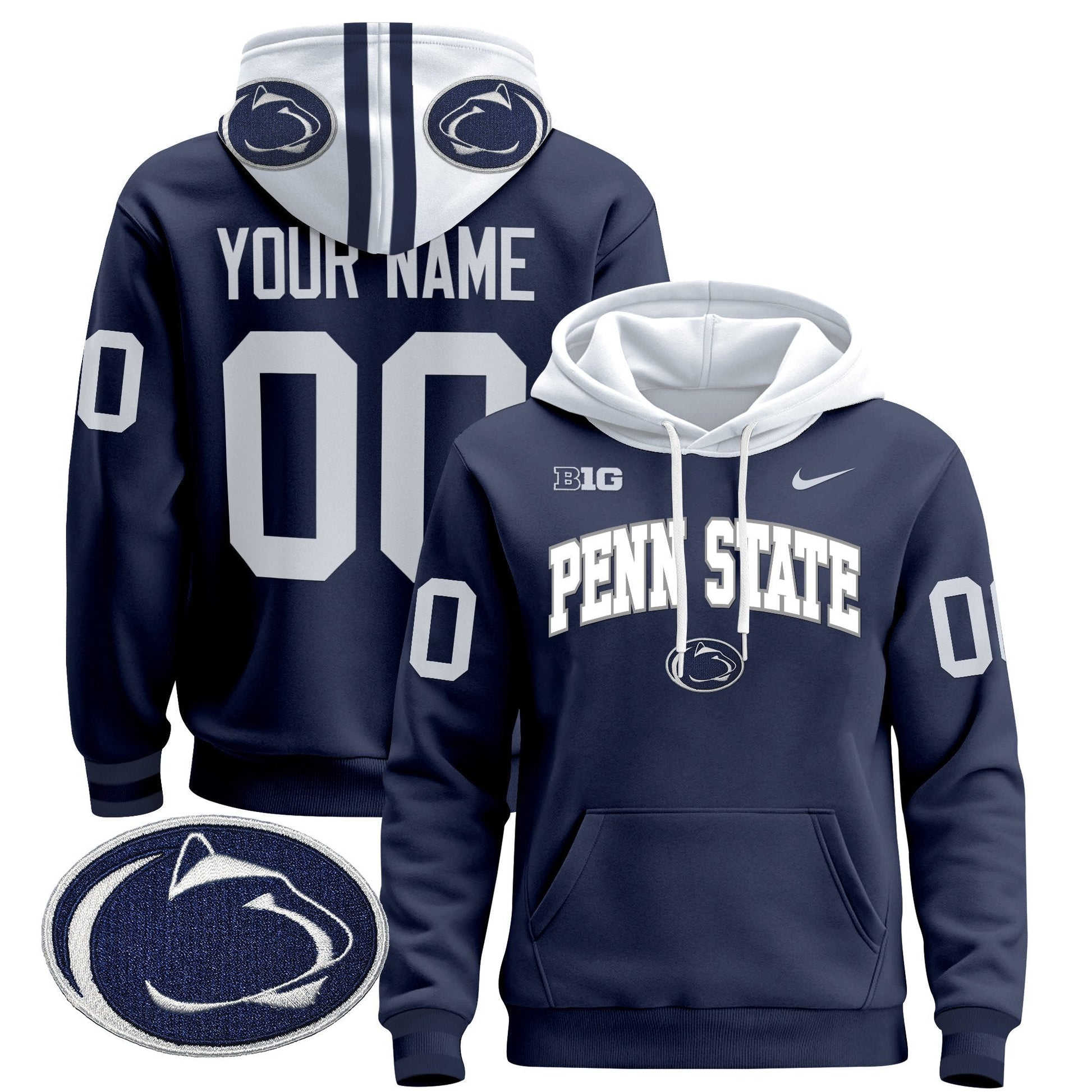 Penn State Nittany Lions 2024 Custom Pullover Hoodie V2