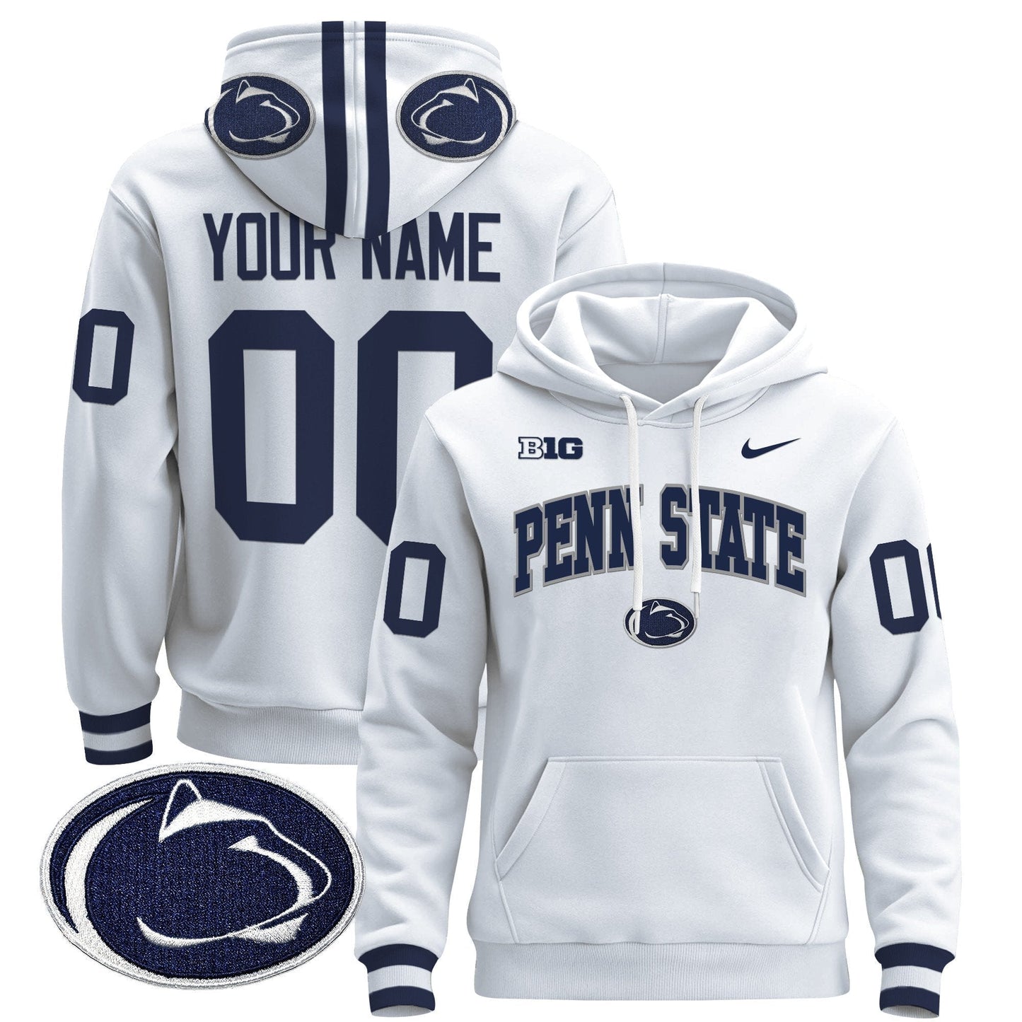 Penn State Nittany Lions 2024 Custom Pullover Hoodie V2