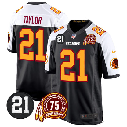 Washington Redskins 75th & Sean Taylor Patch Game Jersey - All Stitched