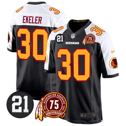 Washington Redskins 75th & Sean Taylor Patch Game Jersey - All Stitched