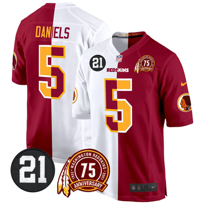 Washington Redskins 75th & Sean Taylor Patch Game Jersey - All Stitched