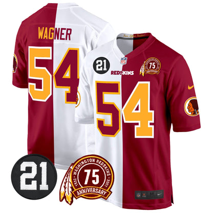 Washington Redskins 75th & Sean Taylor Patch Game Jersey - All Stitched