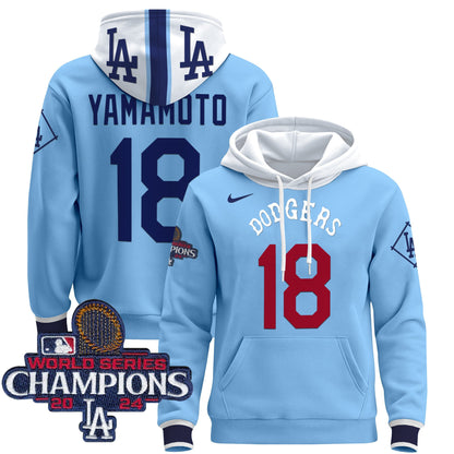 Dodgers Tribute 2024 World Series Champions Pullover Hoodie