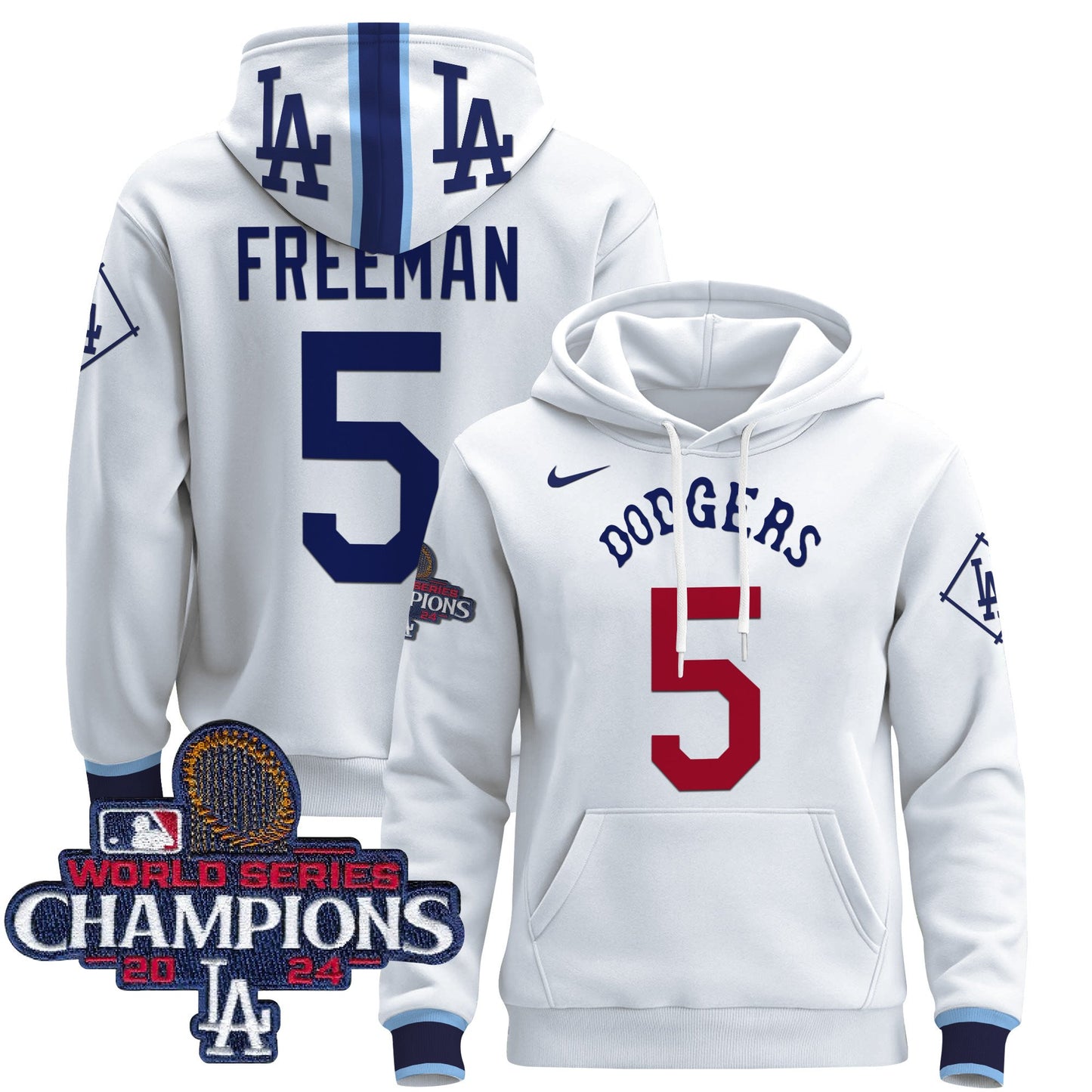 Dodgers Tribute 2024 World Series Champions Pullover Hoodie