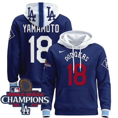 Dodgers Tribute 2024 World Series Champions Pullover Hoodie