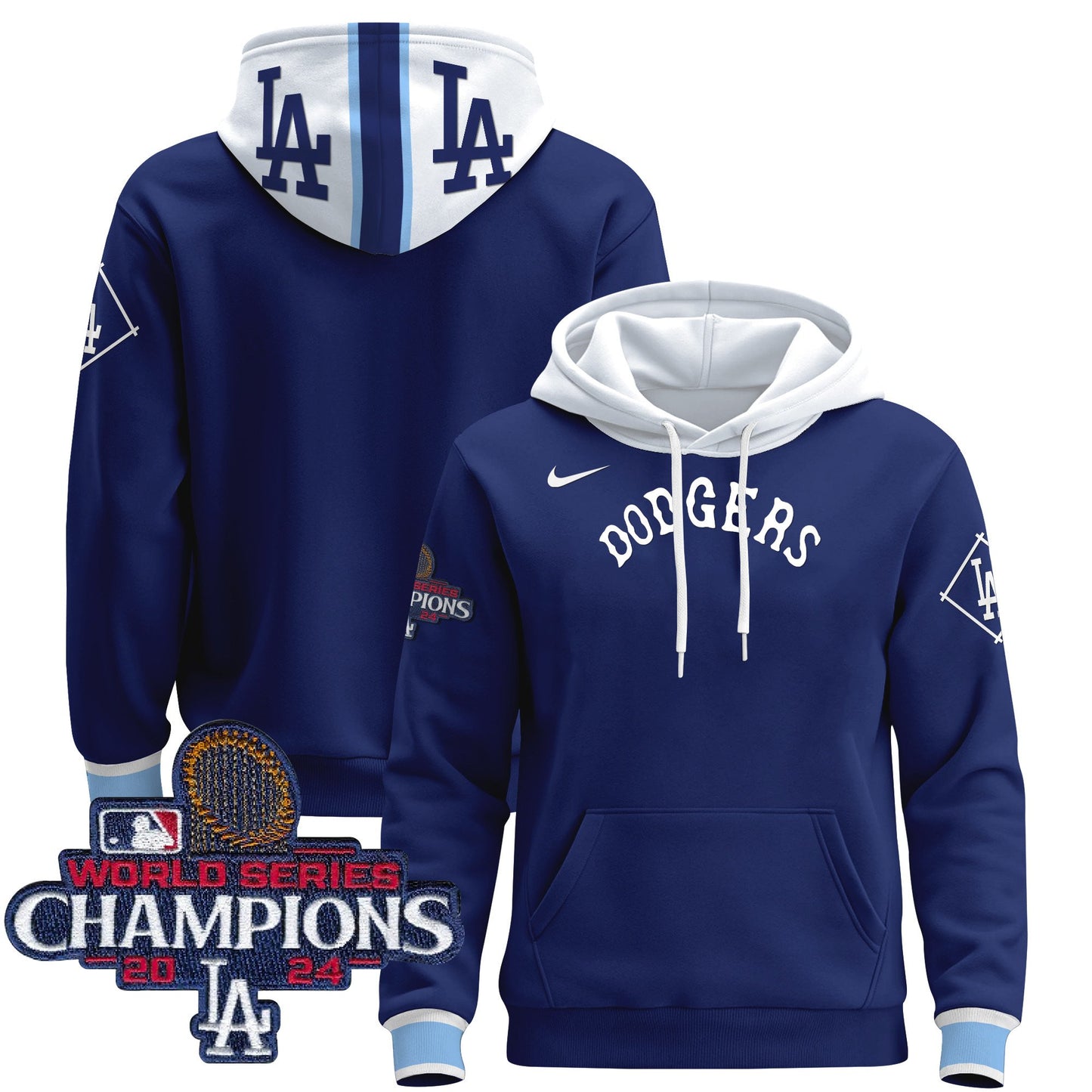 Dodgers Tribute 2024 World Series Champions Pullover Hoodie