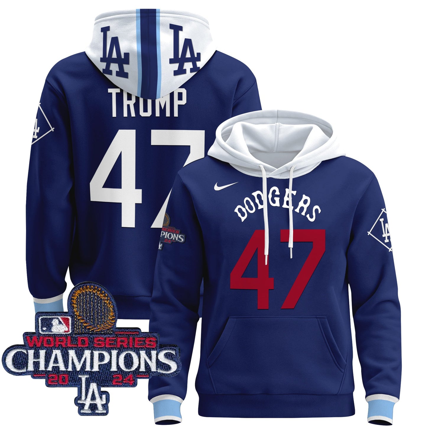 Dodgers Tribute 2024 World Series Champions Pullover Hoodie