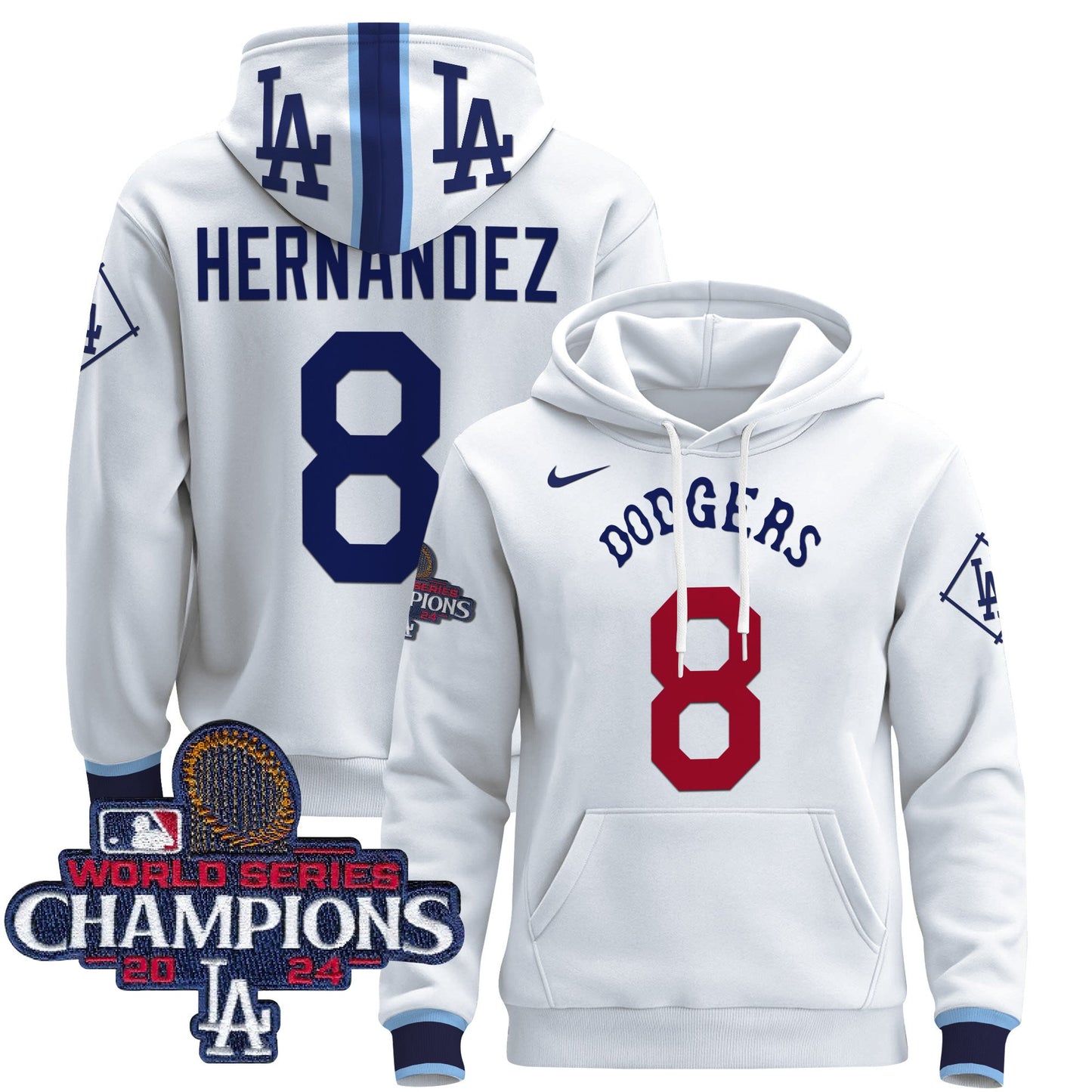 Dodgers Tribute 2024 World Series Champions Pullover Hoodie