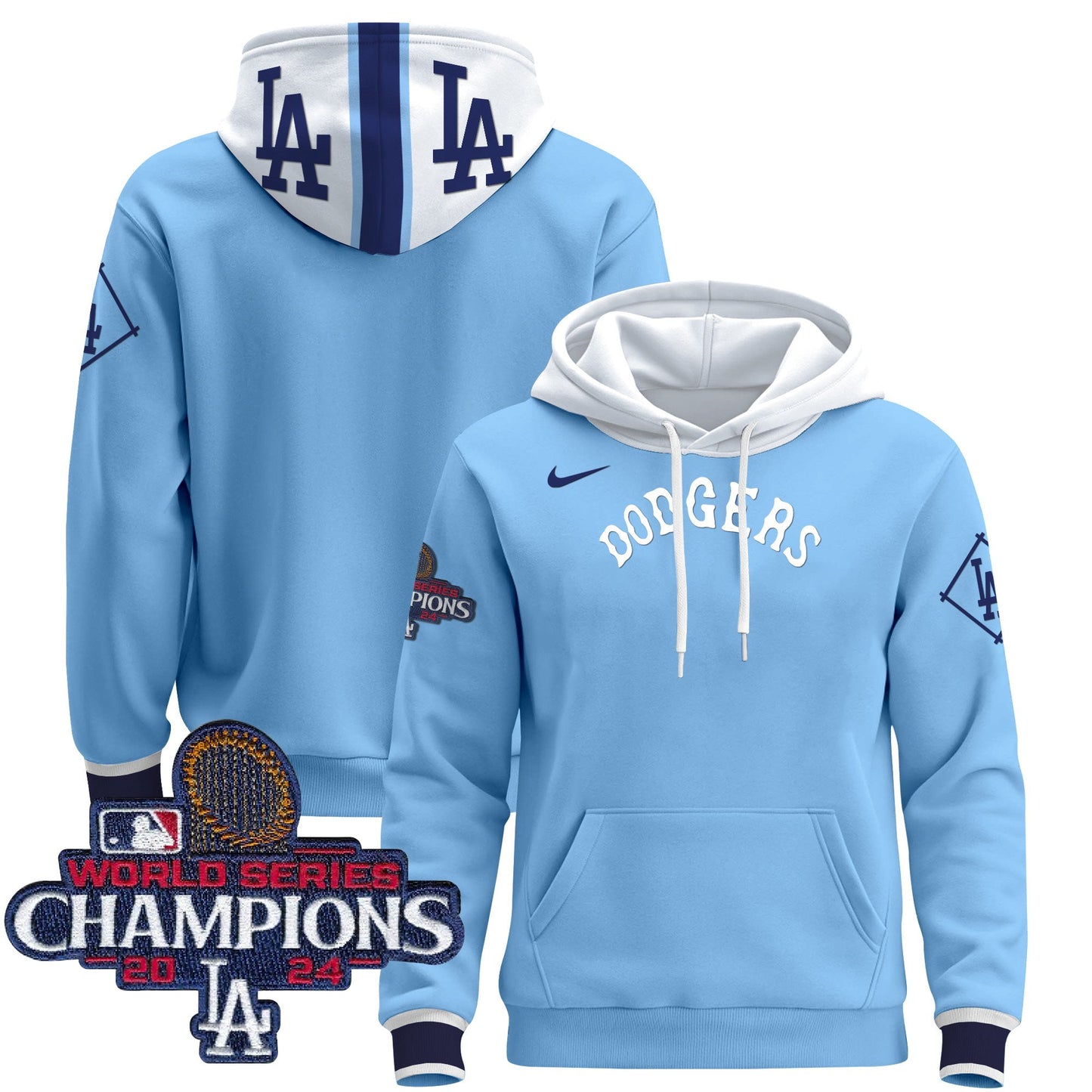 Dodgers Tribute 2024 World Series Champions Pullover Hoodie