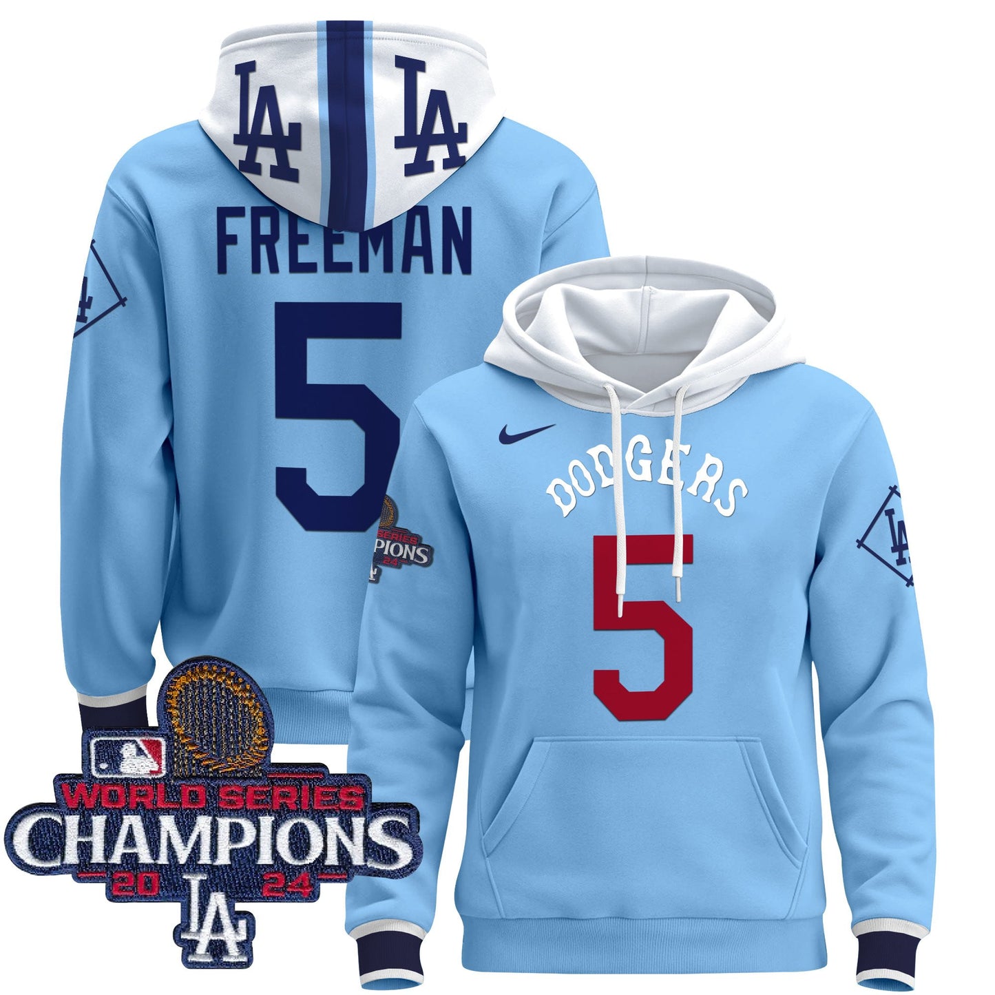 Dodgers Tribute 2024 World Series Champions Pullover Hoodie