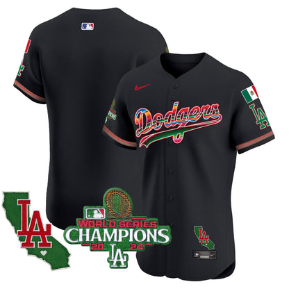 Dodgers Mexico 2024 World Series Champions Vapor Premier Elite Jersey - All Stitched