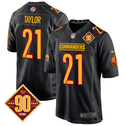 Washington Commanders 90th Anniversary Patch Game Jersey - All Stitched