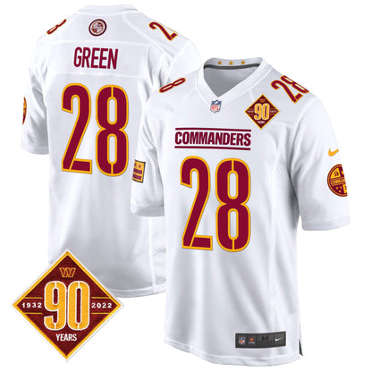 Washington Commanders 90th Anniversary Patch Game Jersey - All Stitched