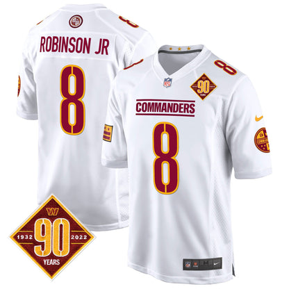 Washington Commanders 90th Anniversary Patch Game Jersey - All Stitched