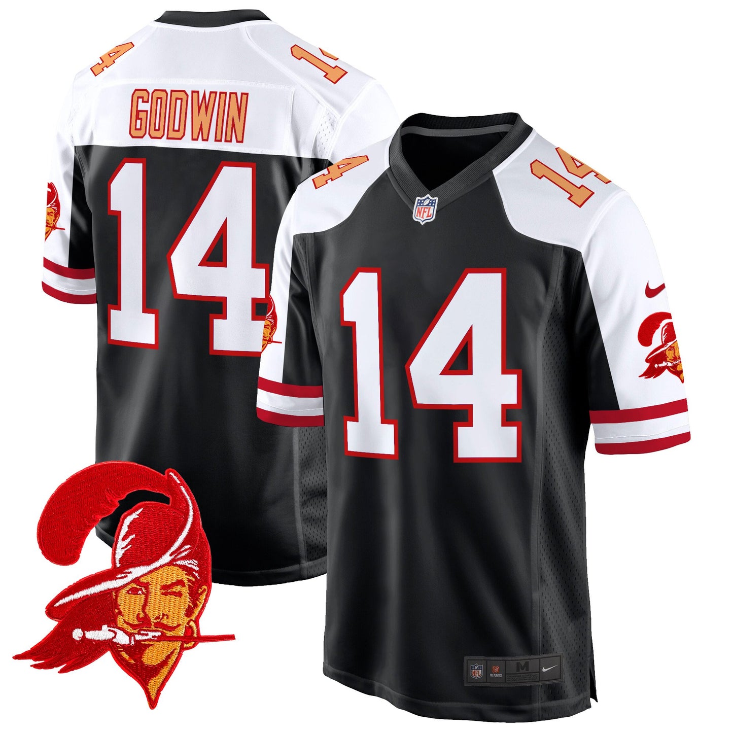 Tampa Bay Buccaneers Throwback Game Jersey - All Stitched