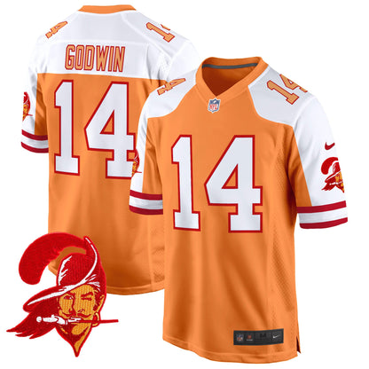 Tampa Bay Buccaneers Throwback Game Jersey - All Stitched