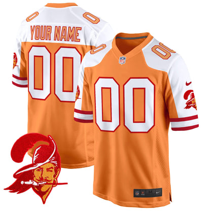 Tampa Bay Buccaneers Throwback Game Custom Jersey - All Stitched