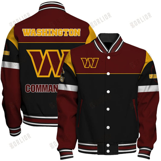 Washington Commanders National Football League 2024 -25 Feel The Power Unisex Varsity Jacket