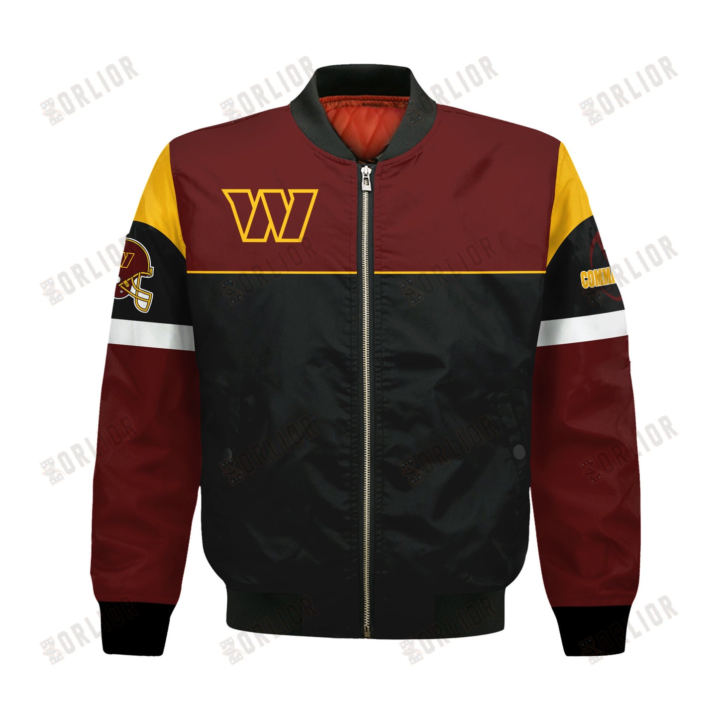 Washington Commanders National Football League 2024 -25 Feel The Power Bomber Jacket